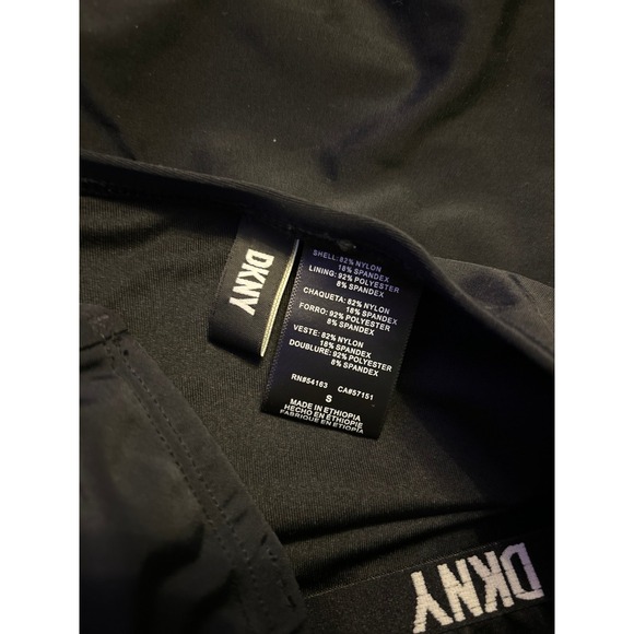 DKNY Women's Ruched Waist Slimming Strapless Black One Piece Swimsuit, Small - Picture 6 of 6